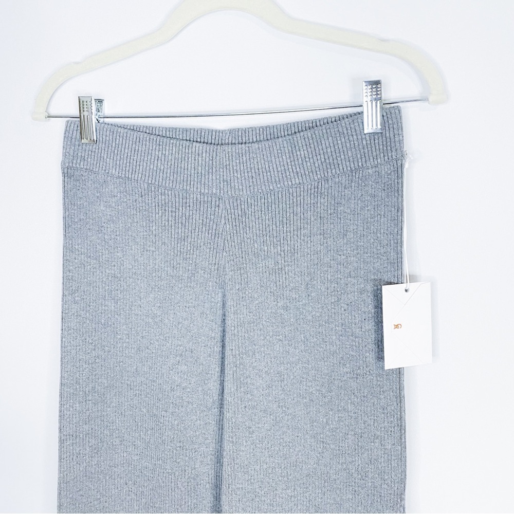 Good American - Grey Ribbed Pants - Picture 4 of 5